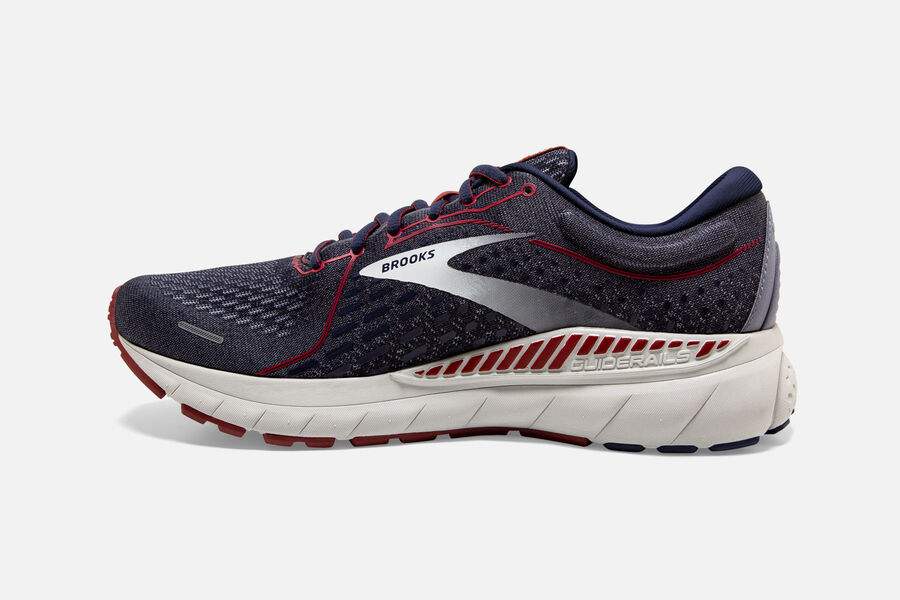 Brooks Adrenaline Gts 21 Road Löparskor Herr - Svarta/Silver - 9472-MNPUW